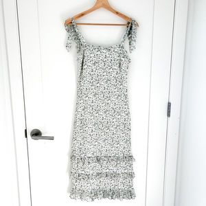 Abercrombie Smocked Tiered Midi Dress
